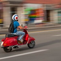 Stadtralley mit Vespa