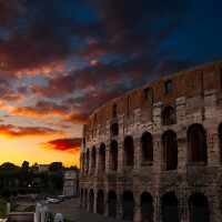 Rome at dusk - Colosseum