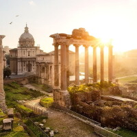 Rome at dusk - Roman Forum
