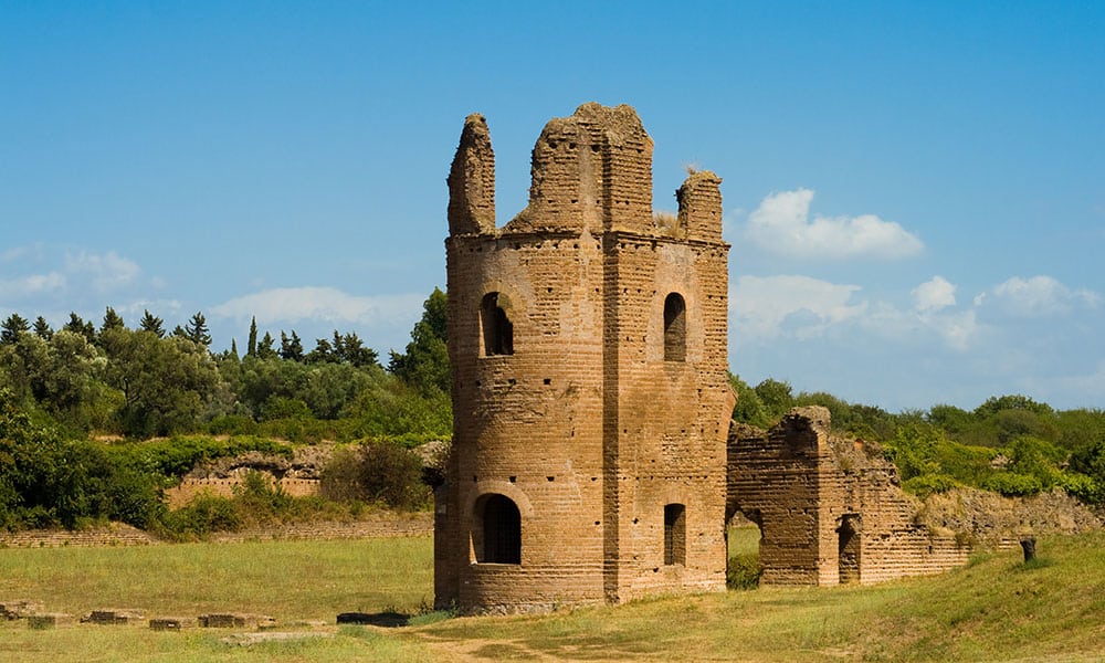 Appia Antica - Zirkus von Maxentius Schloss