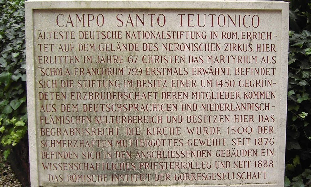 The Campo Santo Teutonico