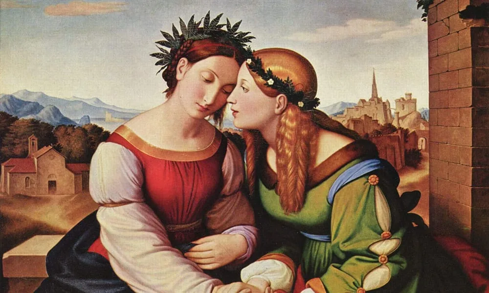 Casino Massimo Lancellotti - Allegorie auf Italien und Deutschland - Johann Friedrich Overbeck (1828)