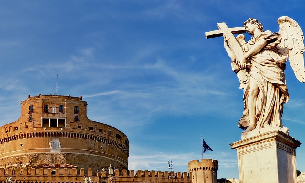 Rom vom Tiber aus - Engelsburg