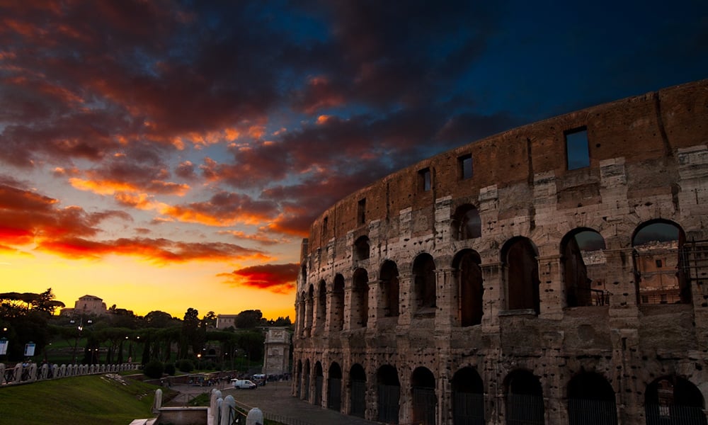 Rome at dusk - Colosseum