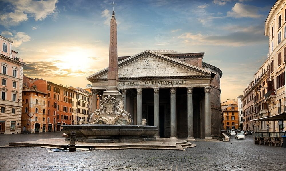 Rom bei Abenddämmerung - Pantheon