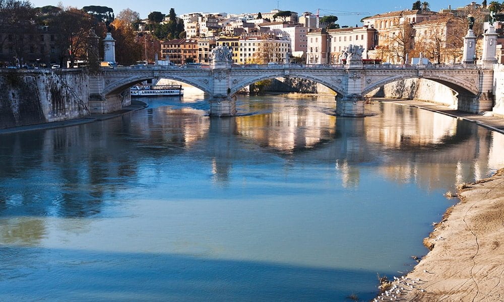 Rom vom Tiber aus - Tiber