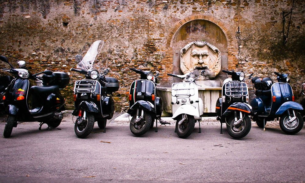 Stadtralley mit Vespa