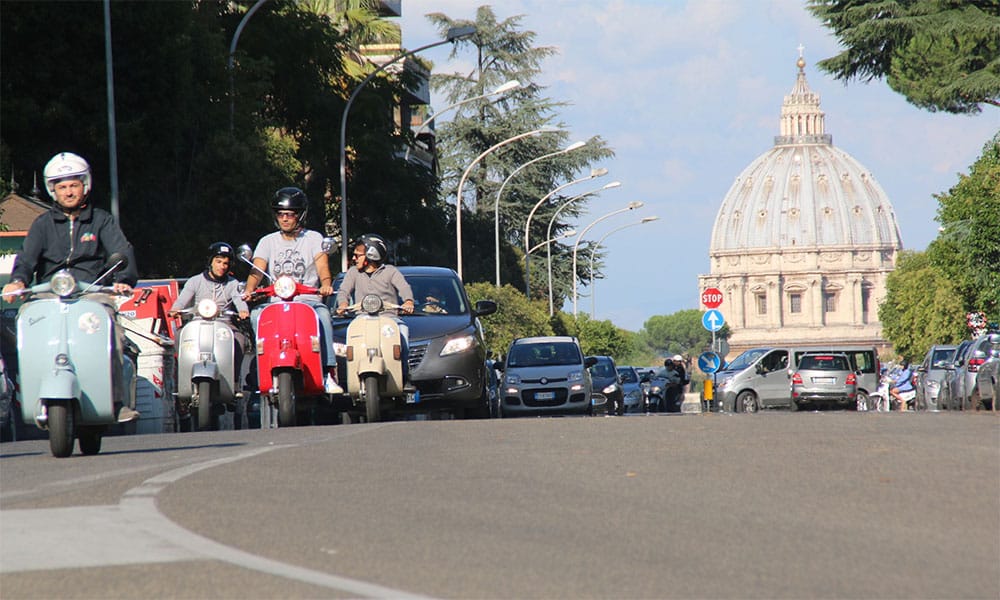 Stadtralley mit Vespa