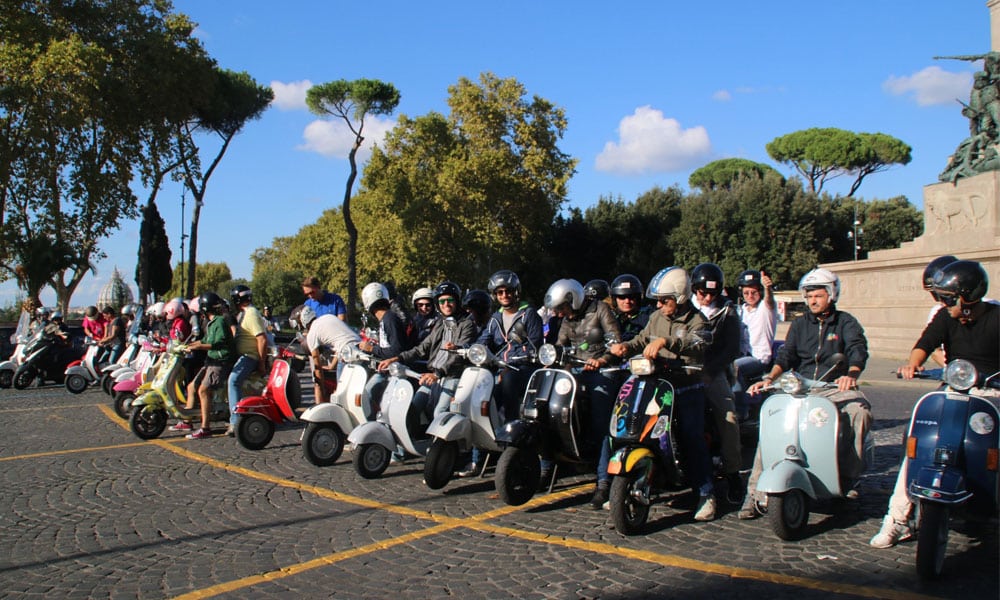 Stadtralley mit Vespa